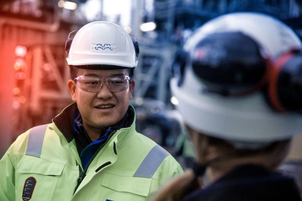 Alfa Laval worker