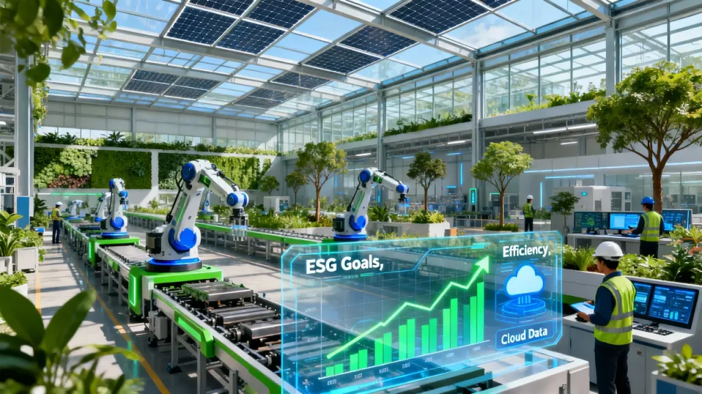 Futuristic Green Factory