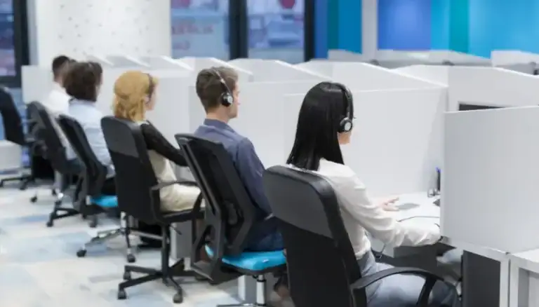 Call center, representing intelligent scheduling solution for service center