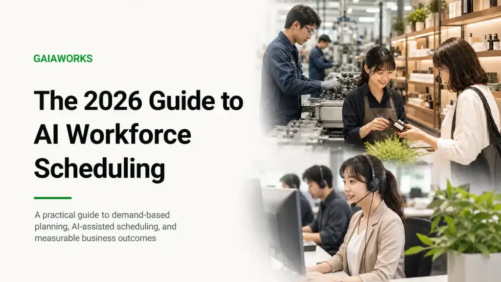 GaiaWorks 2026 Guide to AI Workforce Scheduling cover